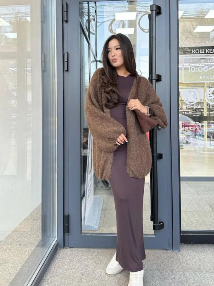 Damen Kuscheliger Oversized Cardigan Drune