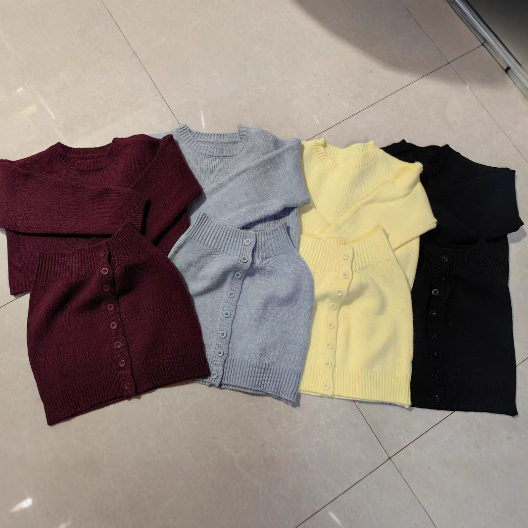 Damen Strickbluse mit Knopfdetails und luxuriösem Komfort Drune
