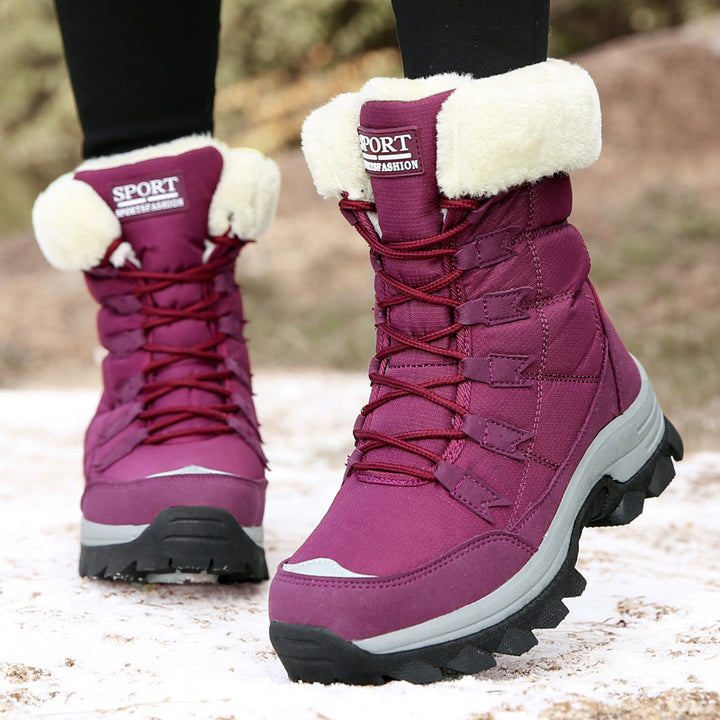 Damen Isolierte Winterstiefel mit rutschfester Sohlenkonstruktion und kuscheligem Innenfutter Drune