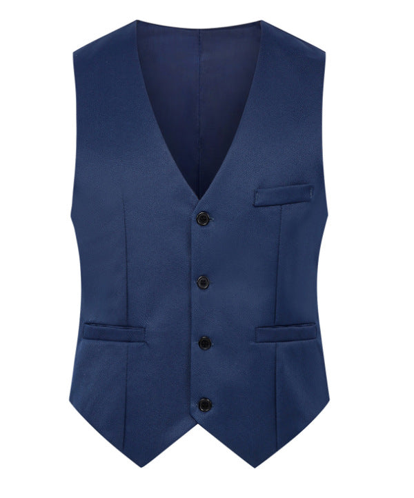 Herren Elegante Business-Weste mit V-Ausschnitt und taillierter Silhouette Drune