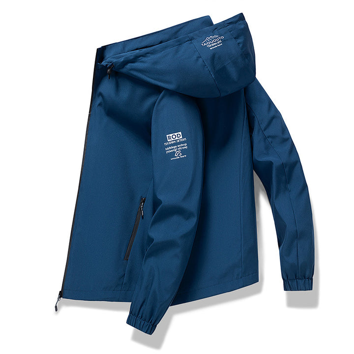Herren Technische Outdoorjacke mit hohem Kragen Drune