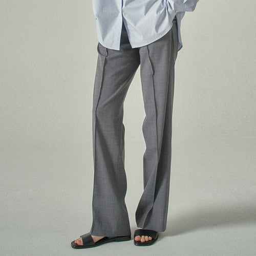 Damen elegante Fließende Stoffhose Drune