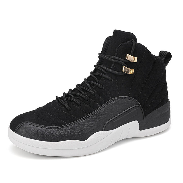 Herren High-Top Basketball-Sneaker mit gepolstertem Knöchelkragen und rutschfester Gummisohle Drune