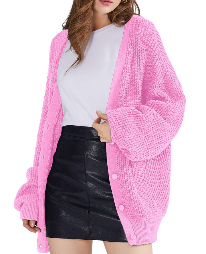 Damen Grobstrick Cardigan