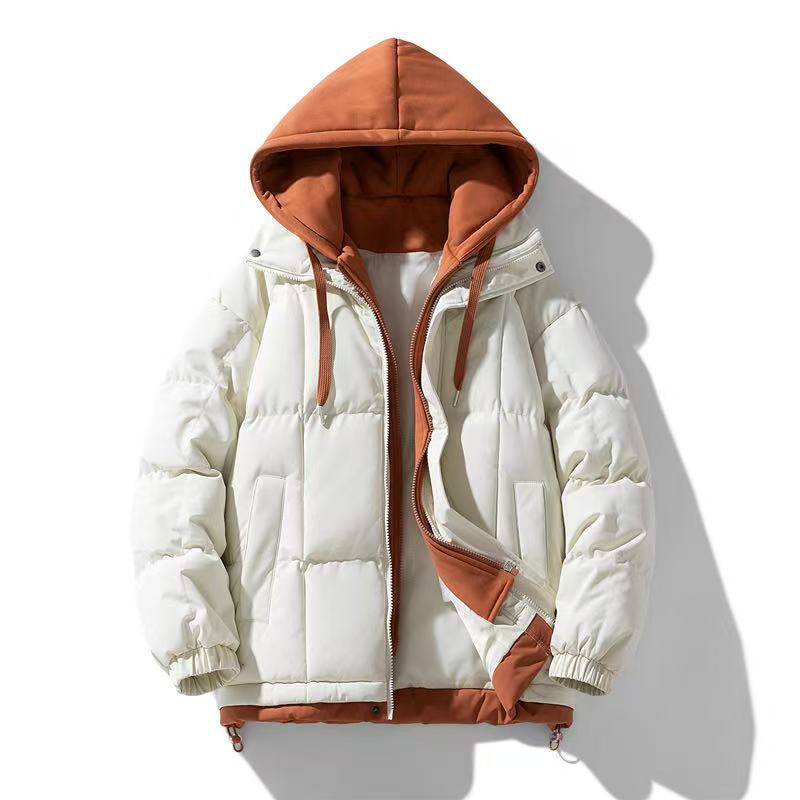 Herren Wattierte Übergangsjacke mit abnehmbarer Kapuze Drune
