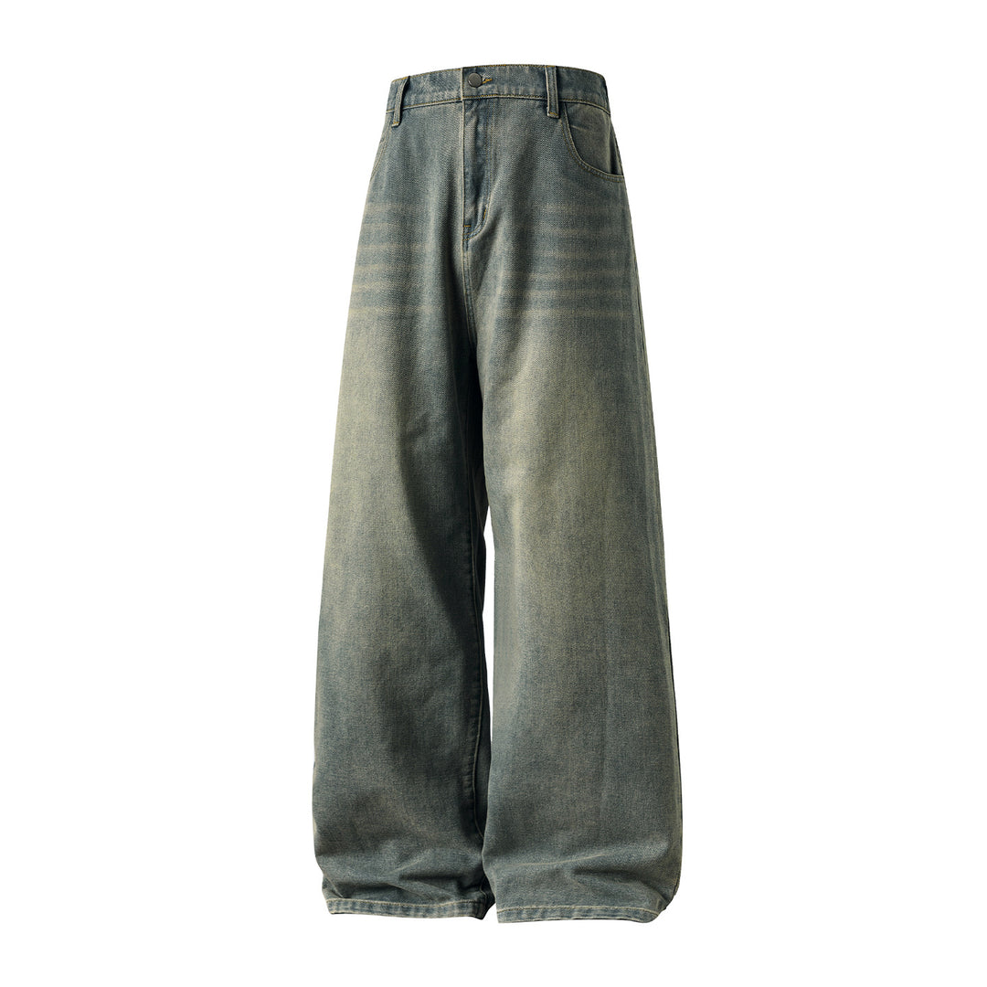 Damen Hochgeschnittene Ultraweite Denim-Hose im Palazzo-Ballon-Schnitt Drune