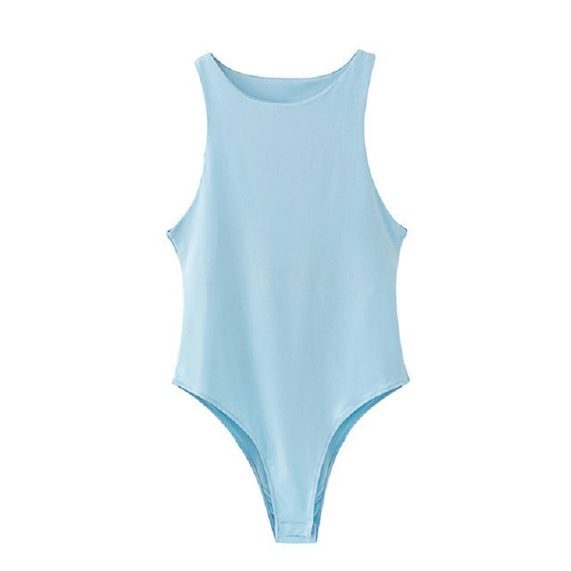 Damen Figurbetontes Tanktop mit breitem Trägerdesign Drune