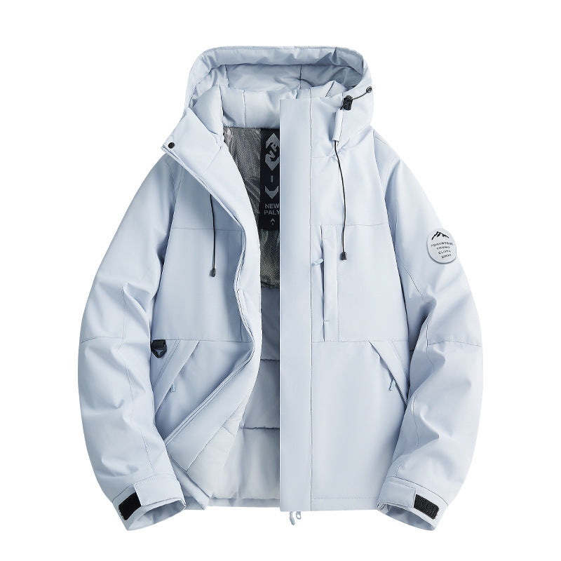 Damen Wattierte Winterjacke mit Kapuze, wasserabweisend und winddicht Drune