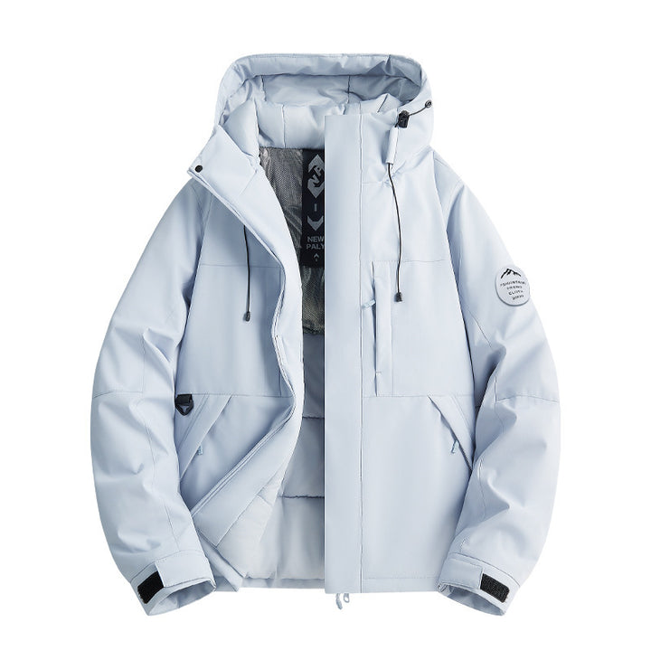 Damen Wattierte Winterjacke mit Kapuze, wasserabweisend und winddicht Drune