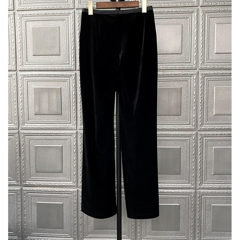 Damen Bequeme und elegante Samt-Hosen Drune