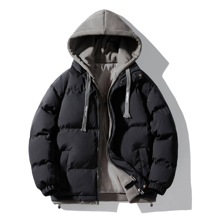 Herren Wattierte Steppjacke mit integriertem Kapuzen-Layer und winddichter Außenhülle Drune