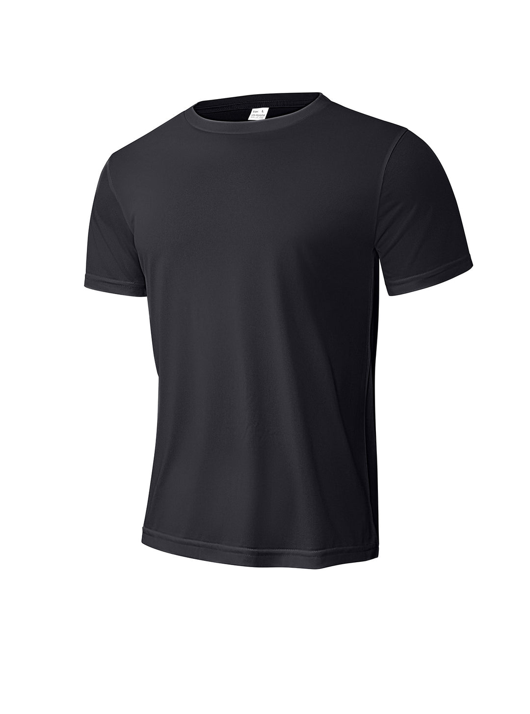 Herren nan meliertes Funktions-T-Shirt mit Rundhalsausschnitt, leichter Baumwollmischung und atmungsaktiver Struktur Drune