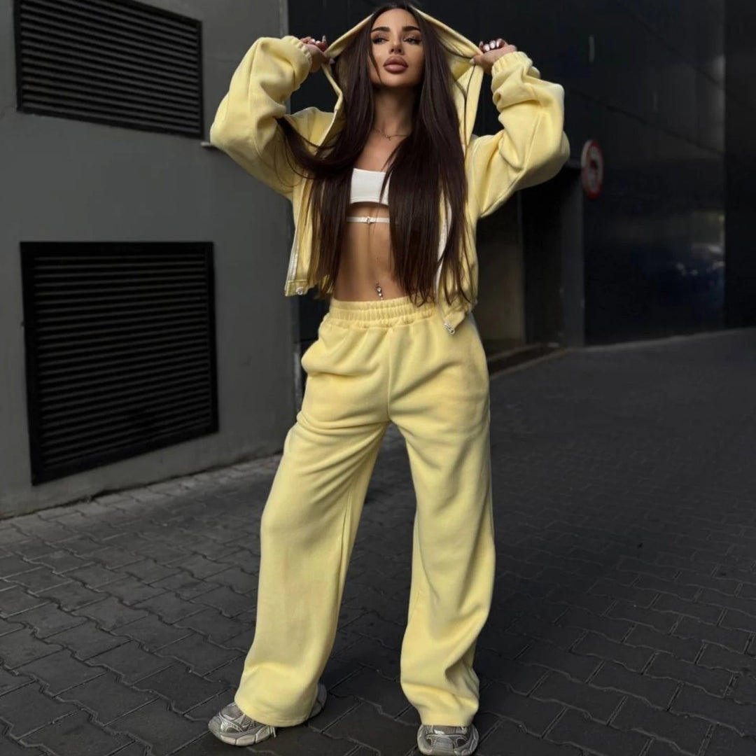 Damen Urbaner Oversized Jumpsuit mit Kapuze Drune