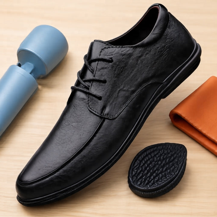 Herren Elegante Lederschnürschuhe Drune