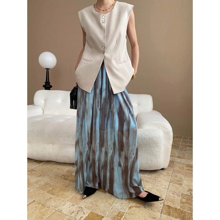 Damen elegante Weste mit Knopfdetails und praktischen Taschen Drune