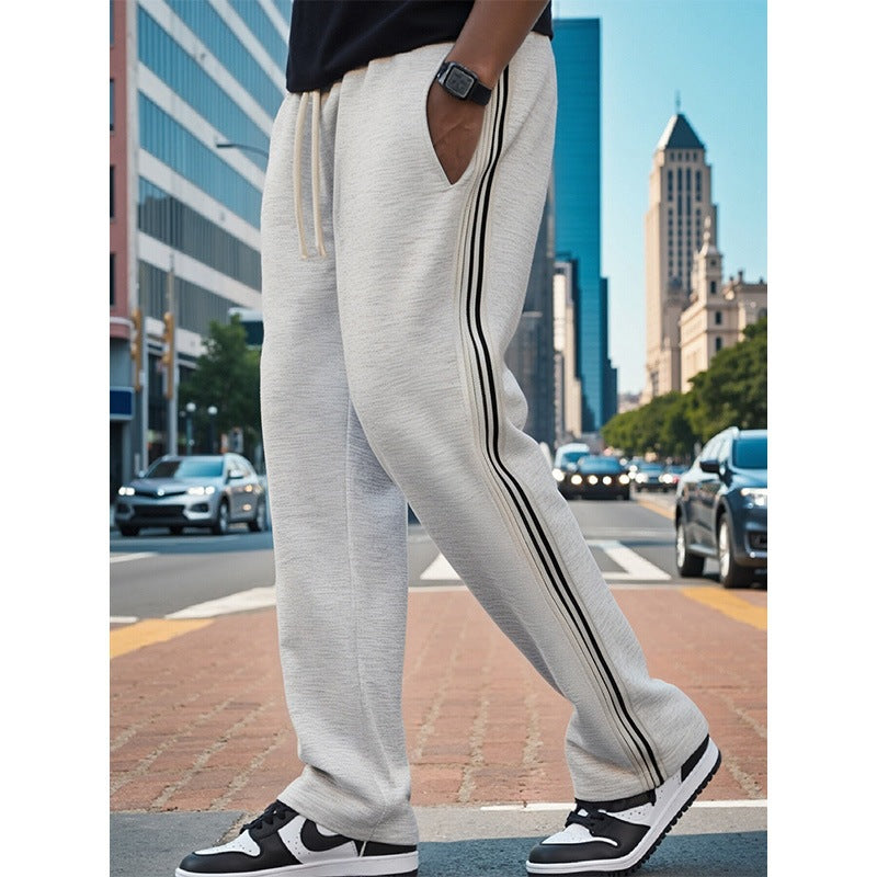 Herren Sportliche Freizeithose mit Kontraststreifen Drune
