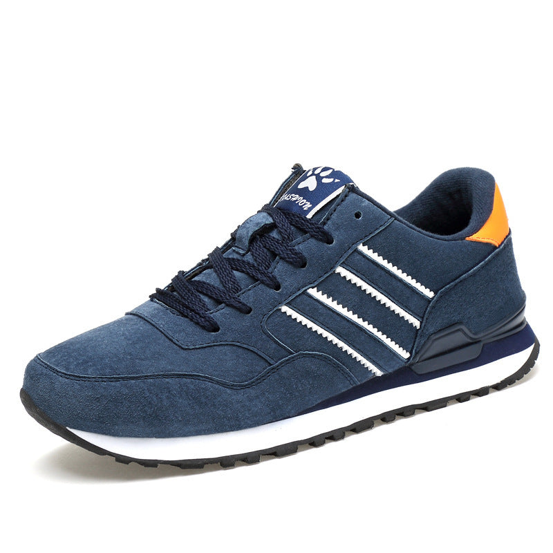 Herren retro Sneaker mit Wildlederoptik, gepolsterter Fersenpartie und rutschfester Laufsohle Drune