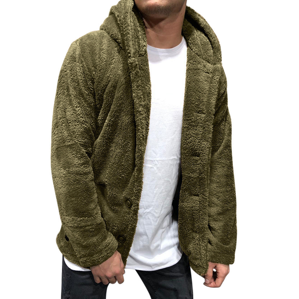 Herren kuschelige Fleecejacke Drune