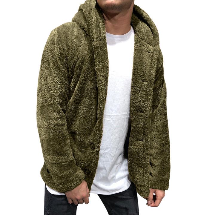 Herren kuschelige Fleecejacke Drune