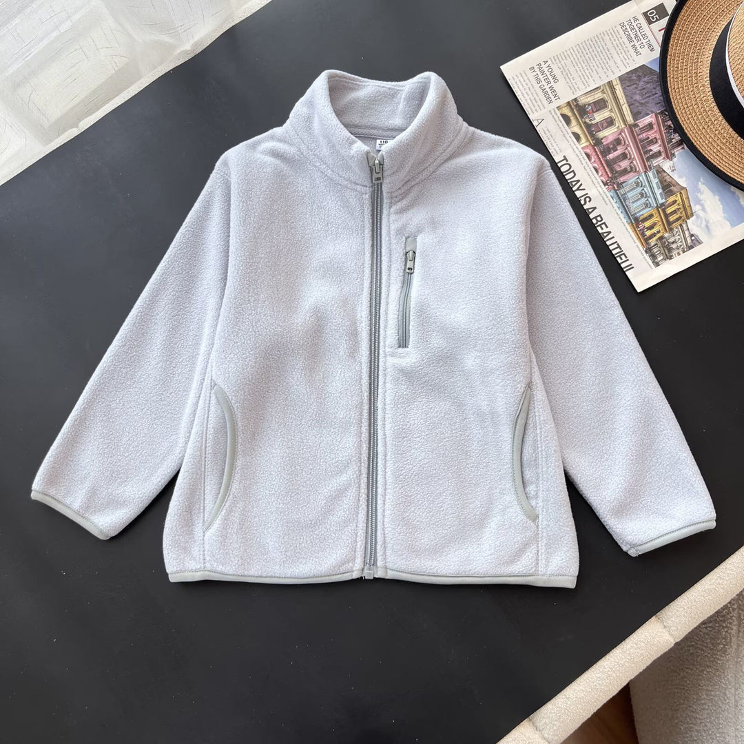 Damen Fleecejacke mit hochschließendem Kragen und praktischen Reißverschlusstaschen Drune