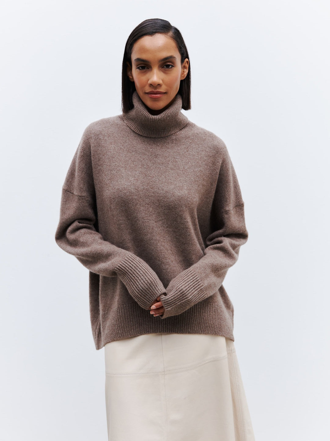 Damen Turtleneck-Pullover Drune
