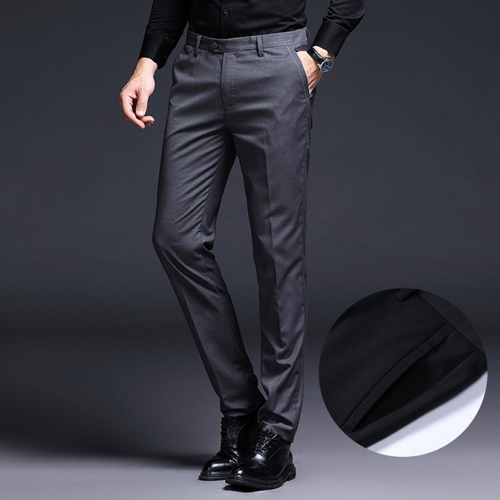Herren elegante Anzughose mit schmaler Passform und hoher Bequemlichkeit Drune
