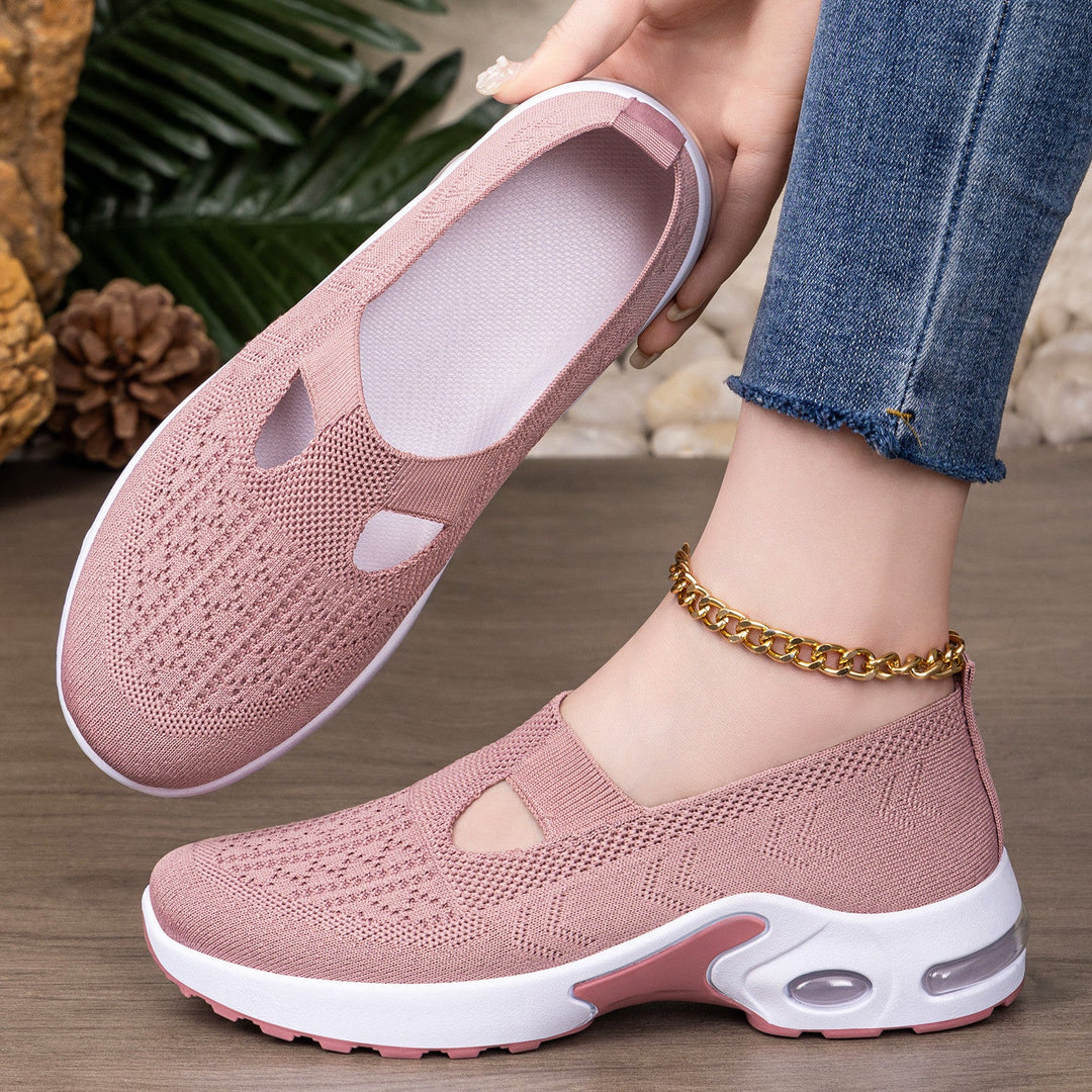 Damen Sportliche Slip-On Sneakers mit komfortabler Strobel-Konstruktion und atmungsaktivem Obermaterial Drune