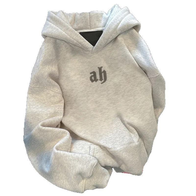 Damen Kapuzenpullover mit modernem Schriftzug Drune
