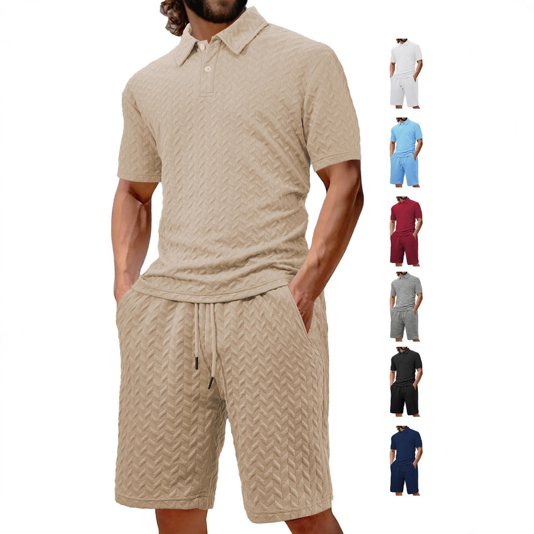Herren Polo-Shirt und Short Set Drune