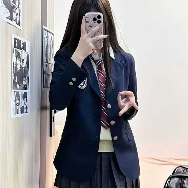 Damen modische Schuluniform Blazer Drune