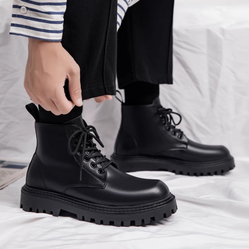 Herren Robuste Schnürstiefel mit rutschfester Sohle und stabiler Konstruktion Drune