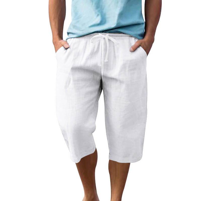 Herren leichte Freizeithose mit elastischem Bund und praktischen Taschen Drune