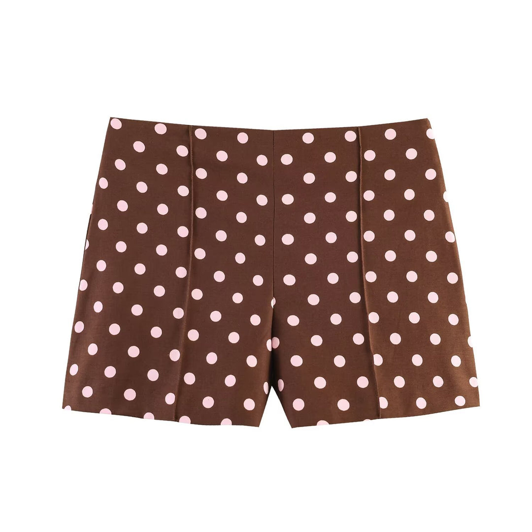 Damen Shorts im eleganten Schnitt mit hoher Taille und dekorativen Falten Drune