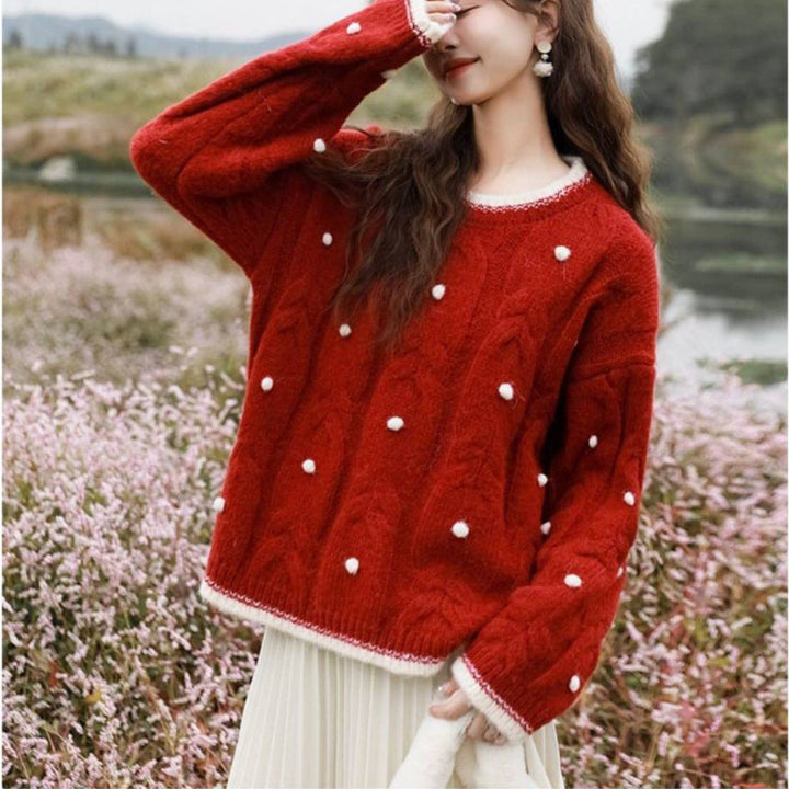 Damen Oversized Pullover mit Struktur Drune