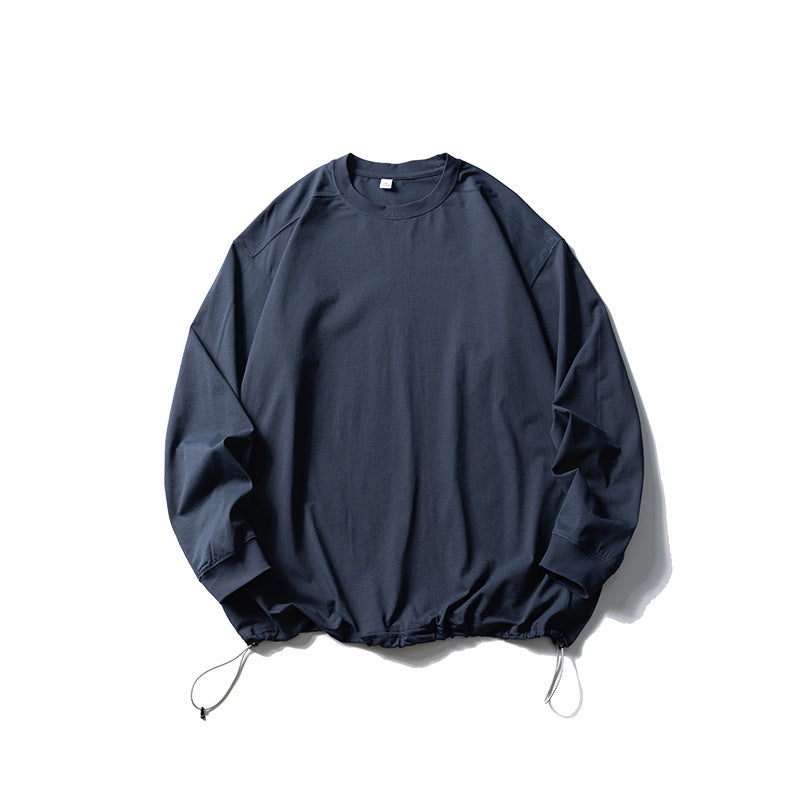 Unisex Oversize-Sweatshirt mit verstellbarem Kordelzugsaum, Raglanärmeln und Rippbündchen Drune