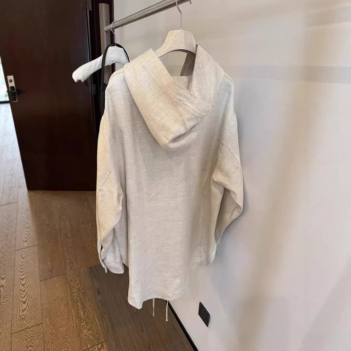 Damen Leichte Übergangsjacke mit Kapuze Drune