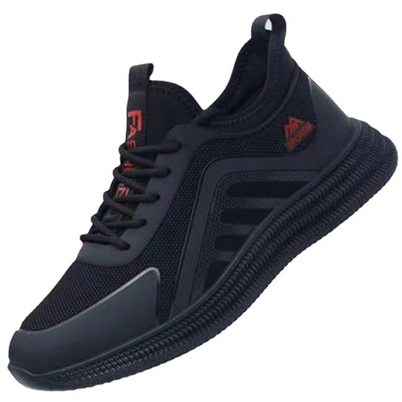 Herren Minimalistischer Urban-Lauftrainer mit gerippter Plateausohle und nahtlosem Mesh-Upper Drune