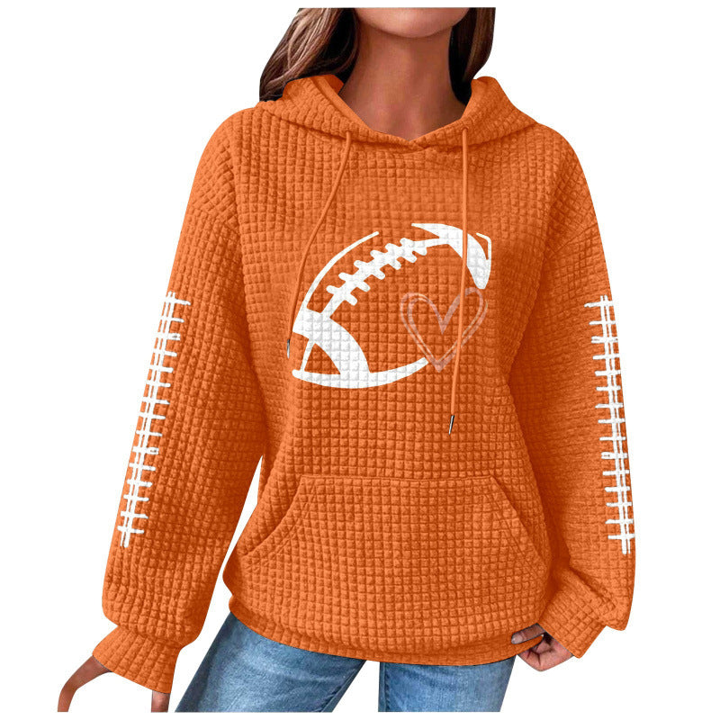 Damen Bequemer Kapuzenpullover mit Herzmotiv Drune