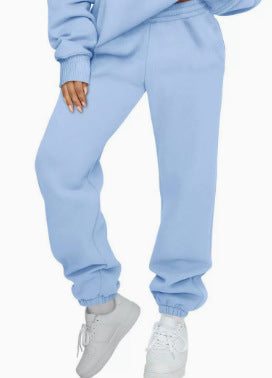 Damen nan locker sitzende Jogginghose mit hohem Komfortbund, verstellbarem Kordelzug und tiefen Seitentaschen Drune