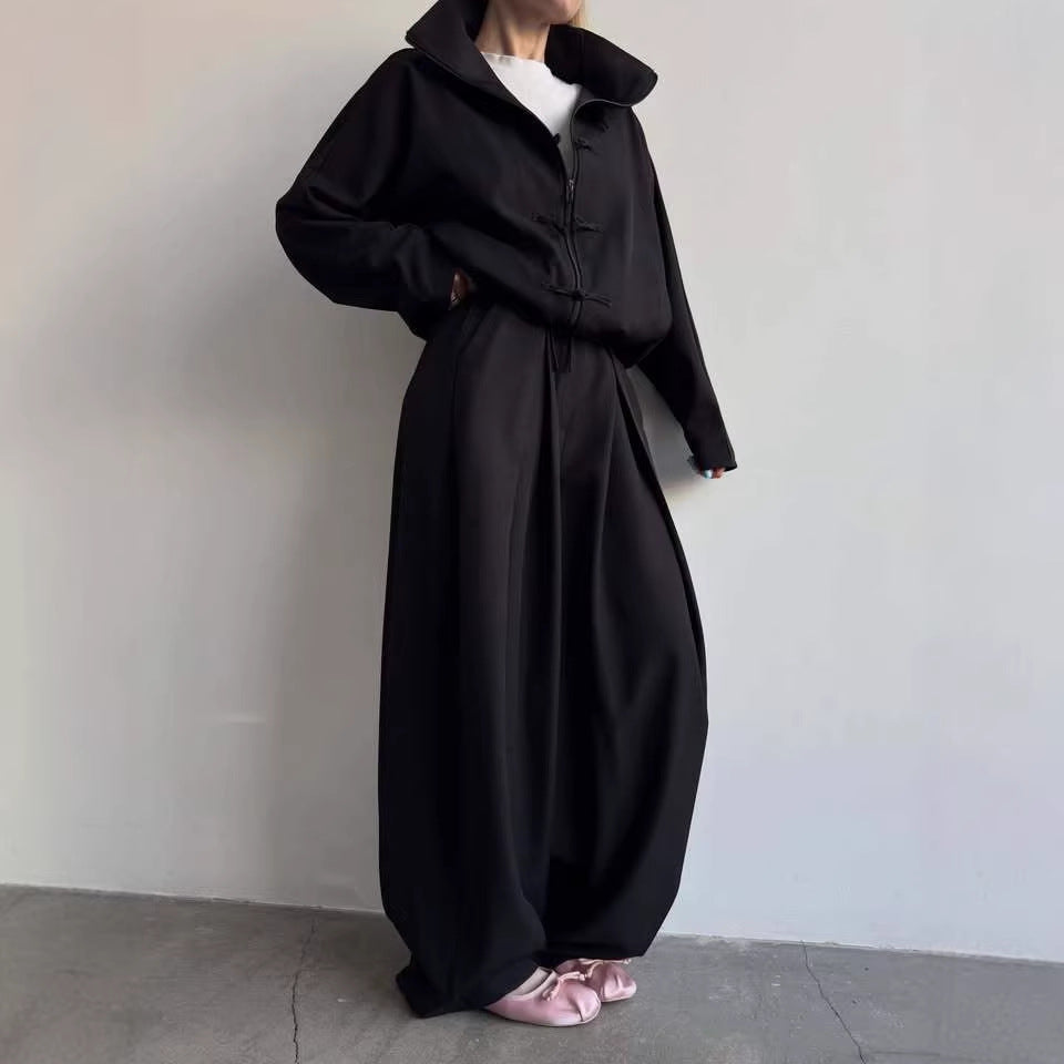 Damen modische Kapuzenjacke mit durchgehendem Reißverschluss und seitlichen Taschen