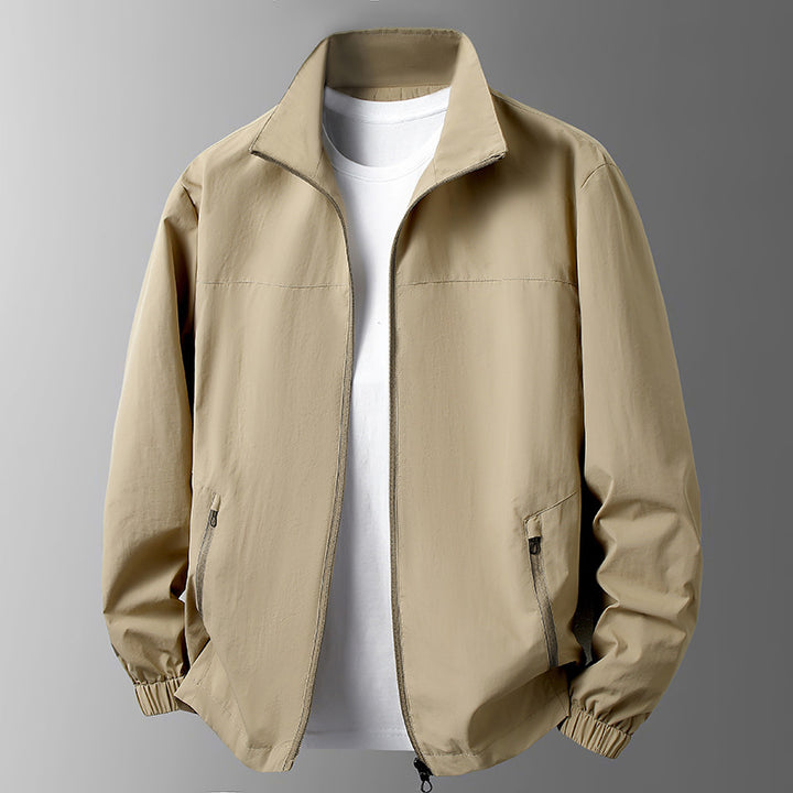 Herren Leichte Übergangsjacke mit hohem Kragen und praktischen Taschen Drune