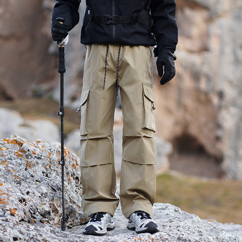 Herren Technische Outdoor-Cargohose mit wasserabweisendem Stretch und verstärkten Knien Drune