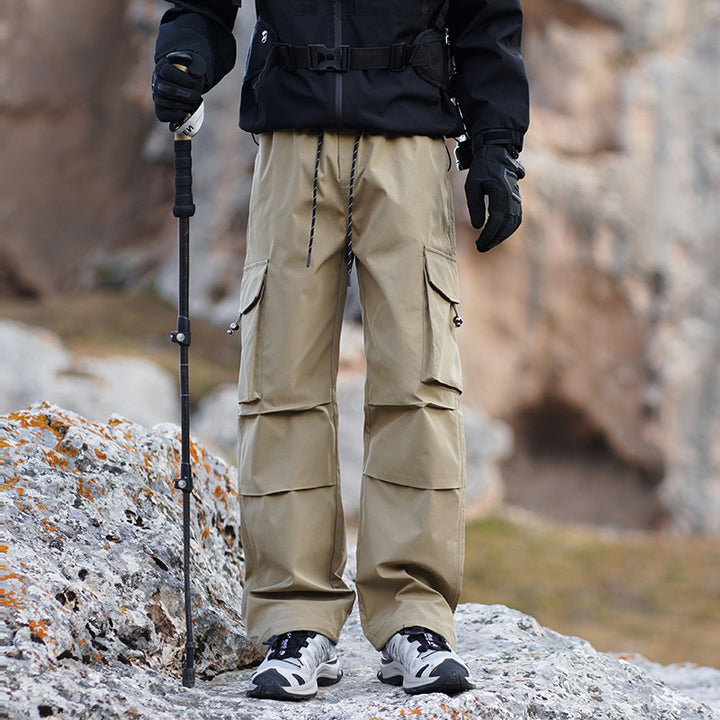 Herren Technische Outdoor-Cargohose mit wasserabweisendem Stretch und verstärkten Knien Drune