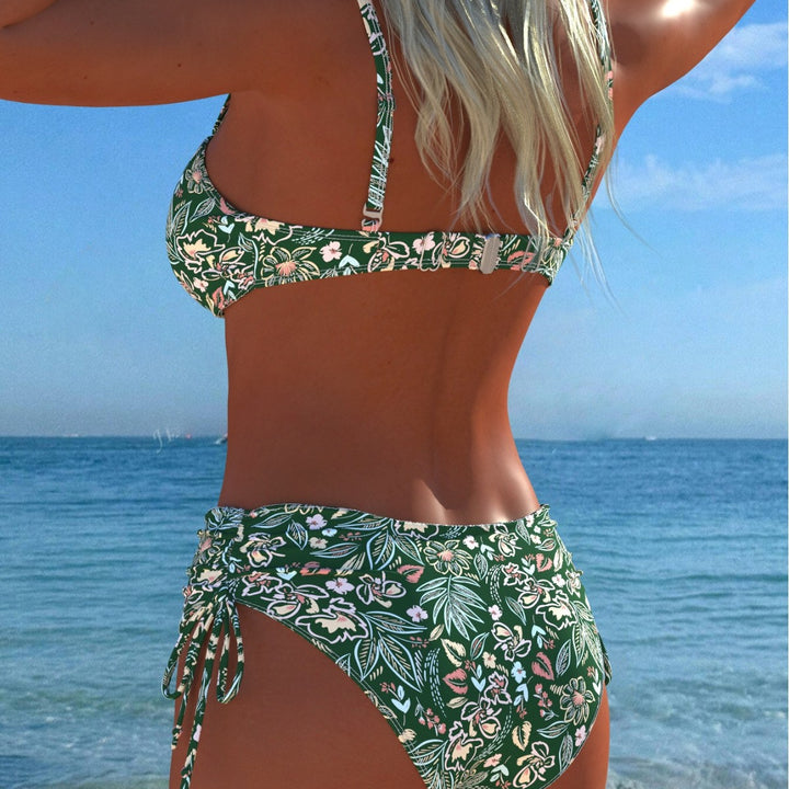 Damen Bikini-Set mit elegantem Balconette-Oberteil und modischem High-Waist-Höschen Drune