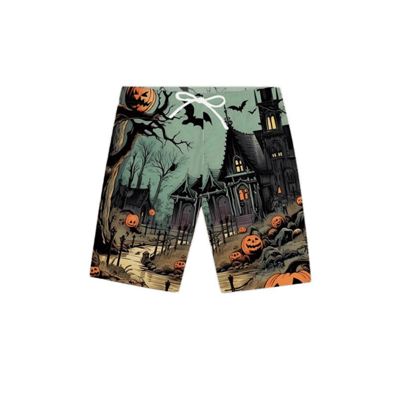 Herren Grafik Psychedelischer Druck Badehose Drune
