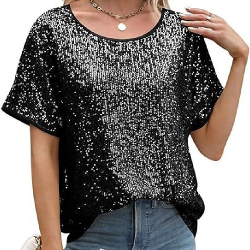 Damen Funktionsshirt mit eleganten Pailletten und lässigem Schnitt Drune