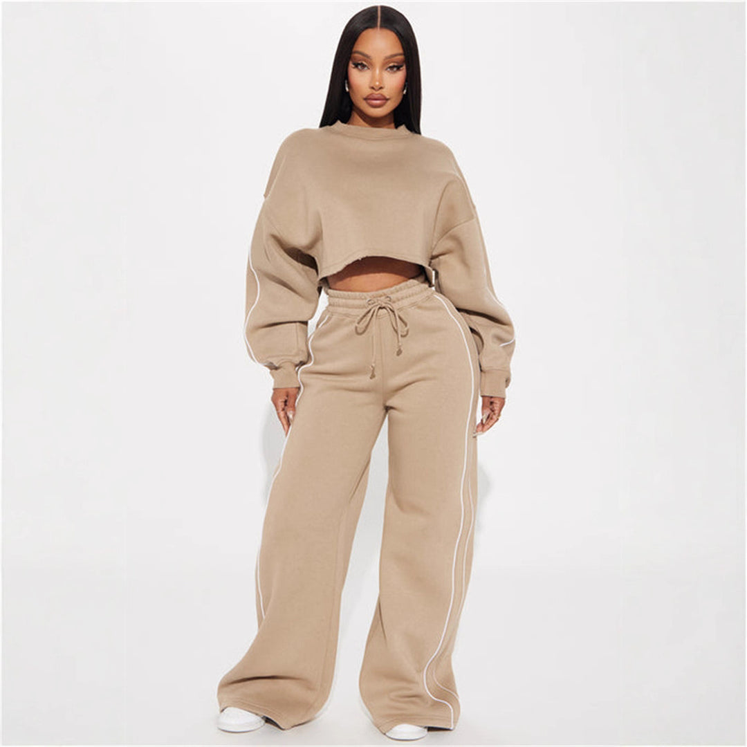 Damen lässiger Crop-Top Hoodie Drune