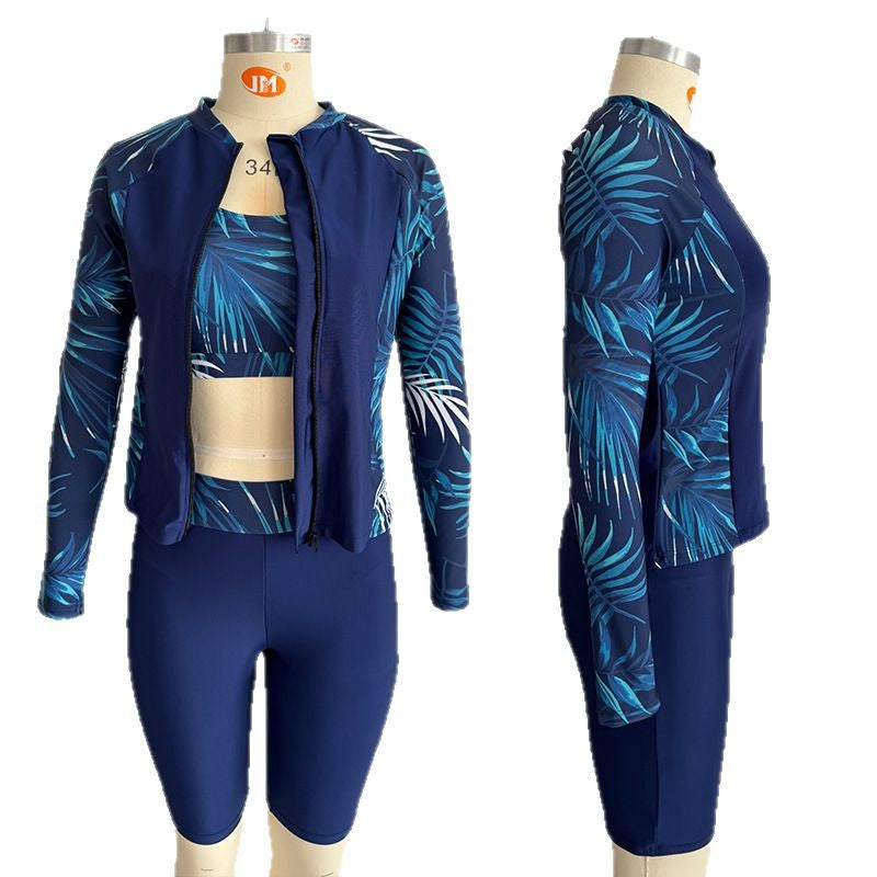 Damen Sportlicher Oberteil und Shorts Set Drune