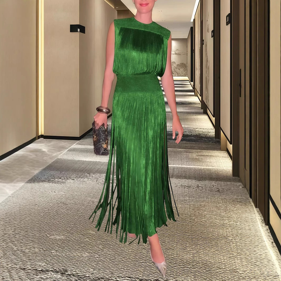 Damen Elegantes Abendkleid mit schwingendem Saum Drune