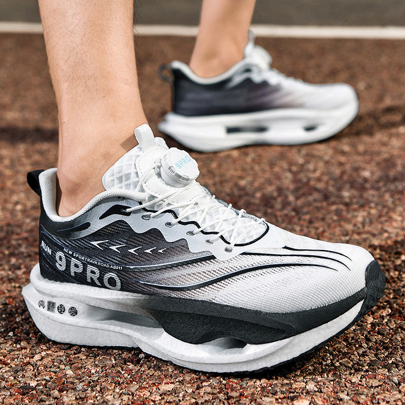 Unisex gedämpfte Performance-Laufschuhe mit Hohlkern-Plateausohle und Drehverschluss Drune